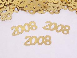 Gold 2008 Confetti